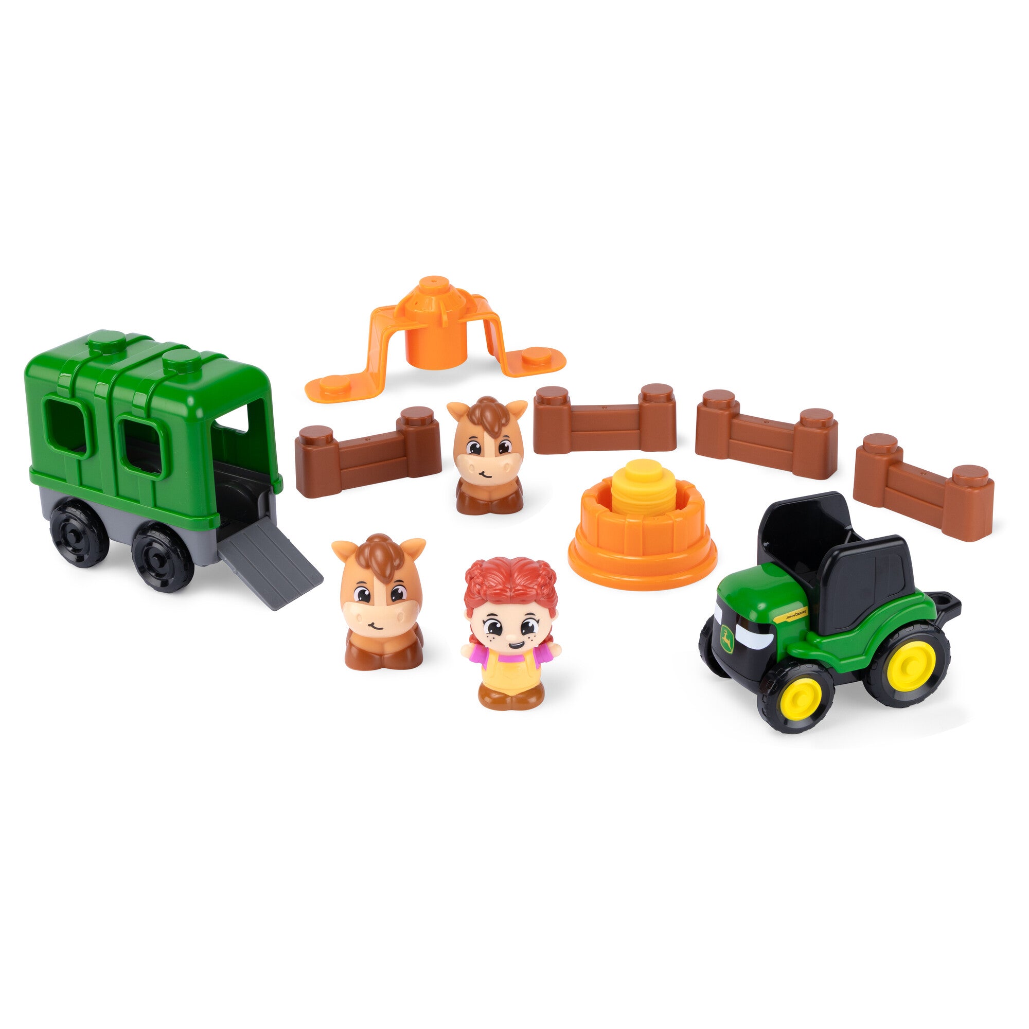 John Deere Build-a-Buddy Stacker Horses 15pc Set