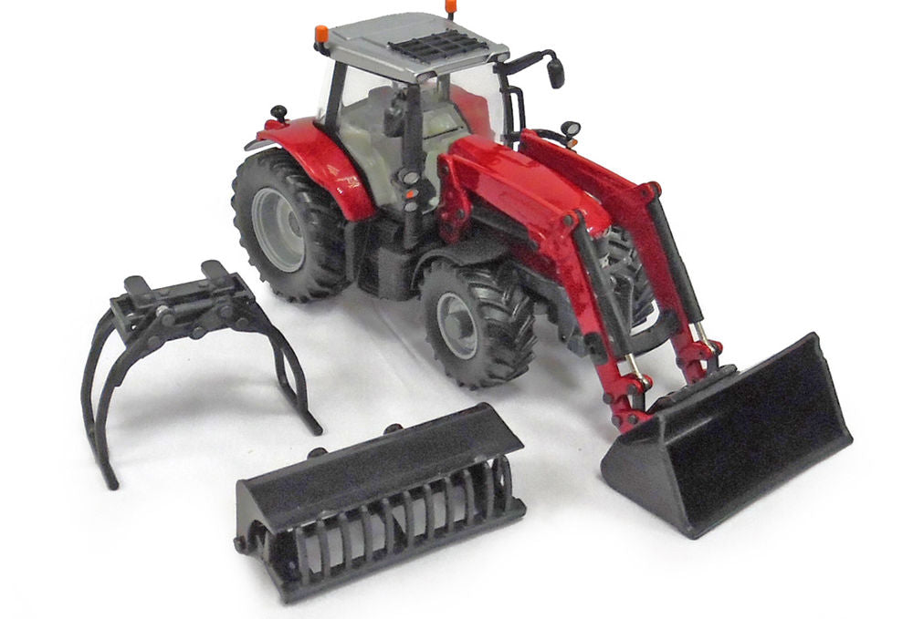 Massey Ferguson 6616 tractor with loader (bucket, silage grab, soft hands bale grab)