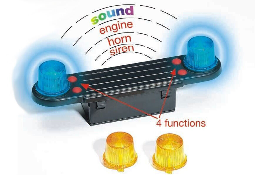 Bruder light bar with sound module to suit Bruder trucks
