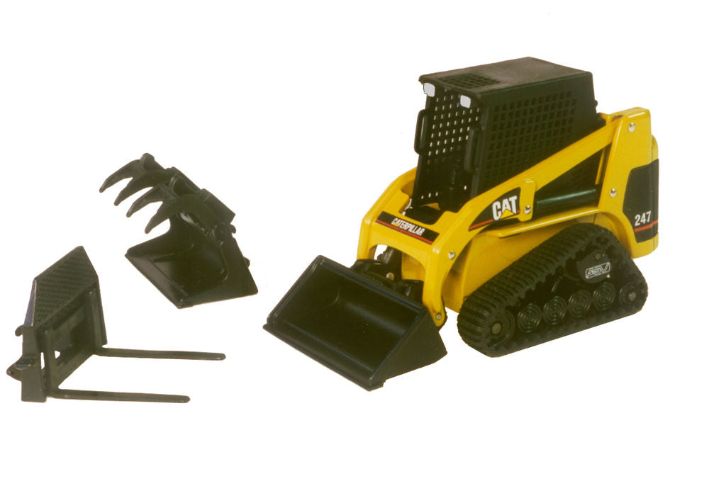 Caterpillar 247 skid steer loader on tracks w/ interchangable heads