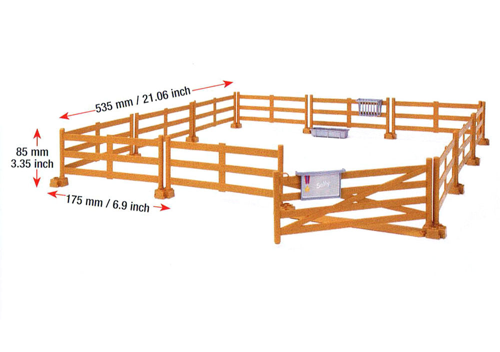 Bruder farm fences (11 panels plus 1 gate)