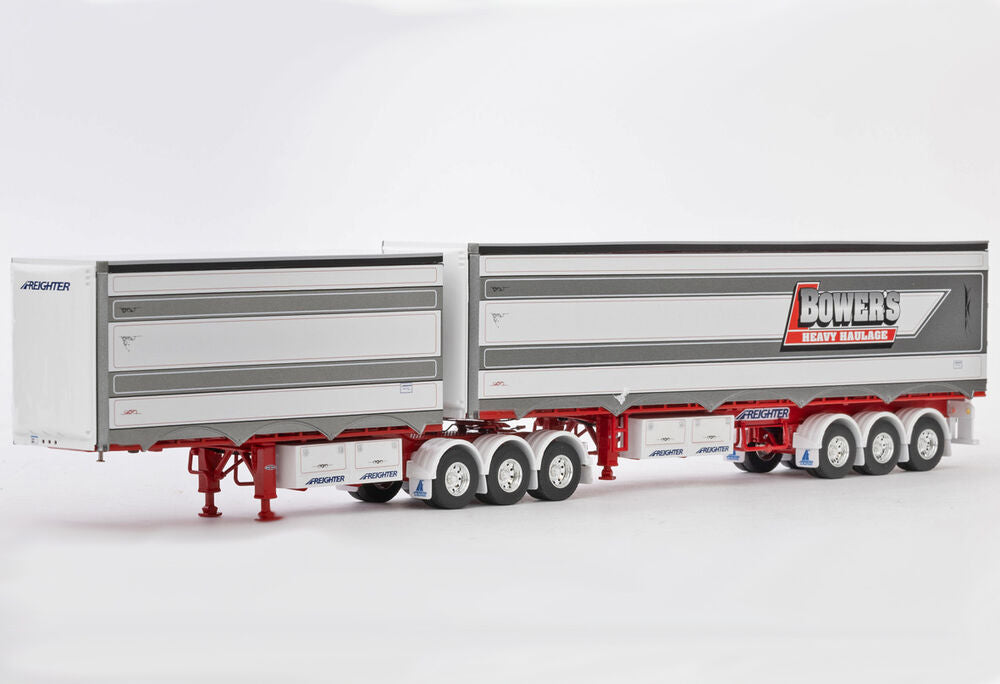 Freighter maxitrans eziliner b-double set bowers heavy haulage