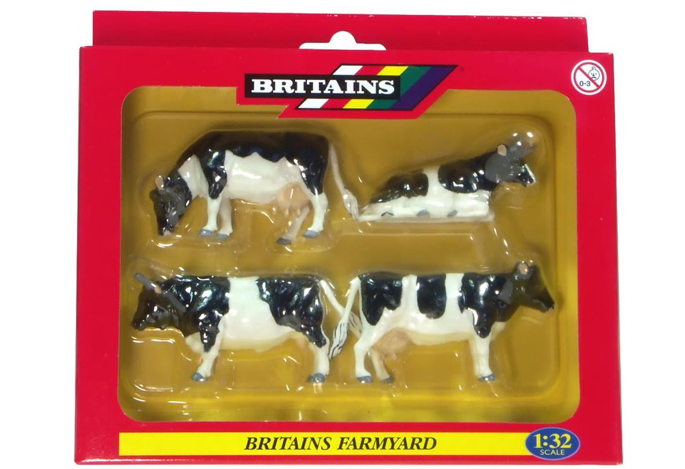 Britains friesian cattle, pack of 4