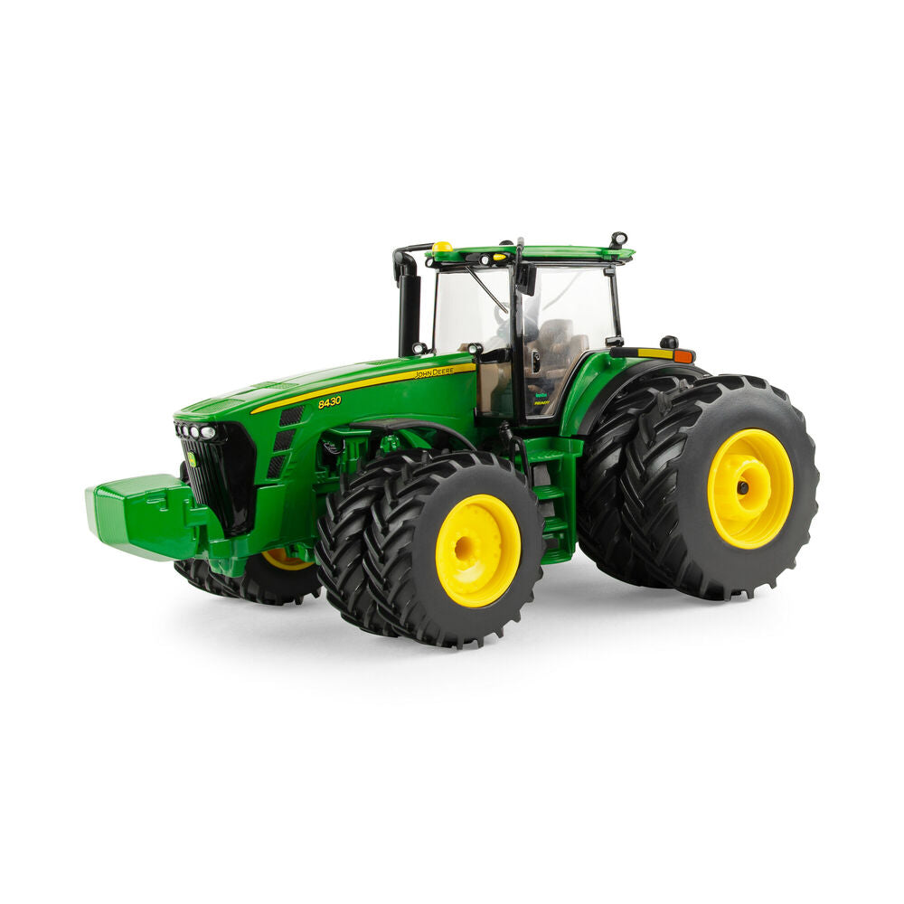 John Deere 8430 tractor with frt & rr duals prestige series