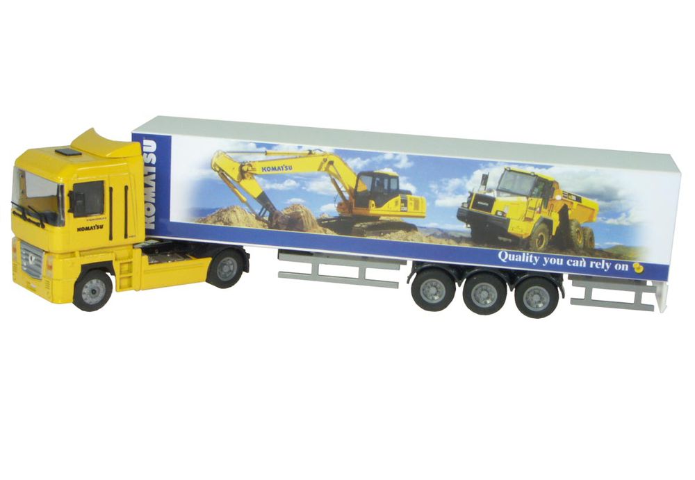 Renault Magnum pantech semi (Komatsu logo)