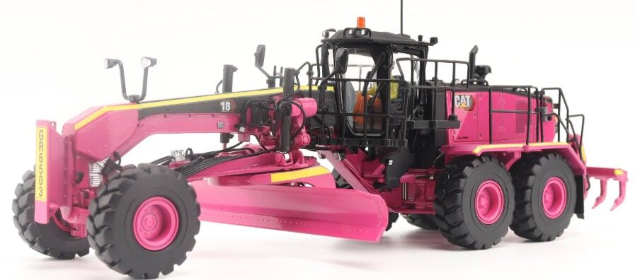 Pink 18 motor grader
