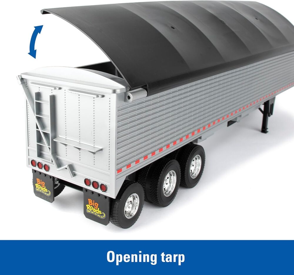 Peterbilt truck with grain trailer