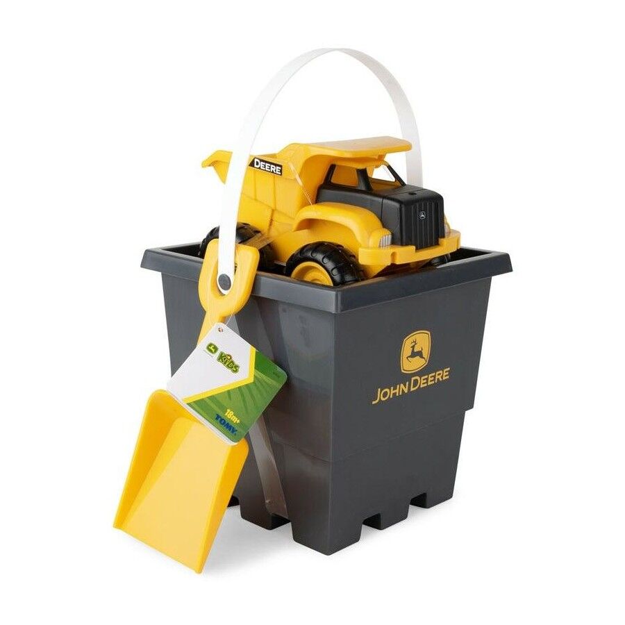 Yellow dump truck - 15CM sand pit bucket set
