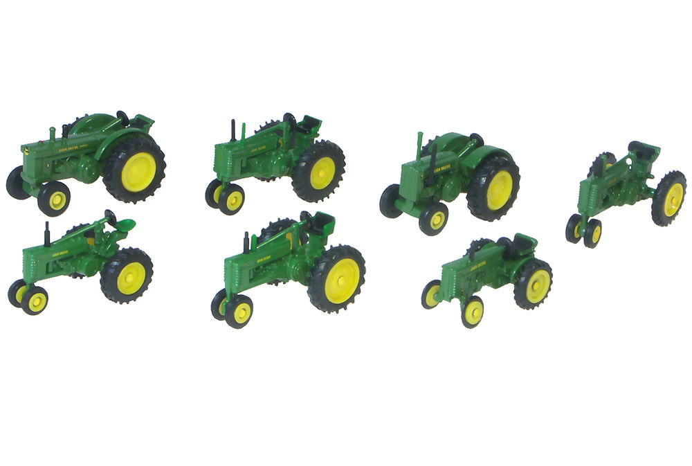 7 piece LETTER SERIES TRACTOR SET A B D G H M R scale model by Collector Models