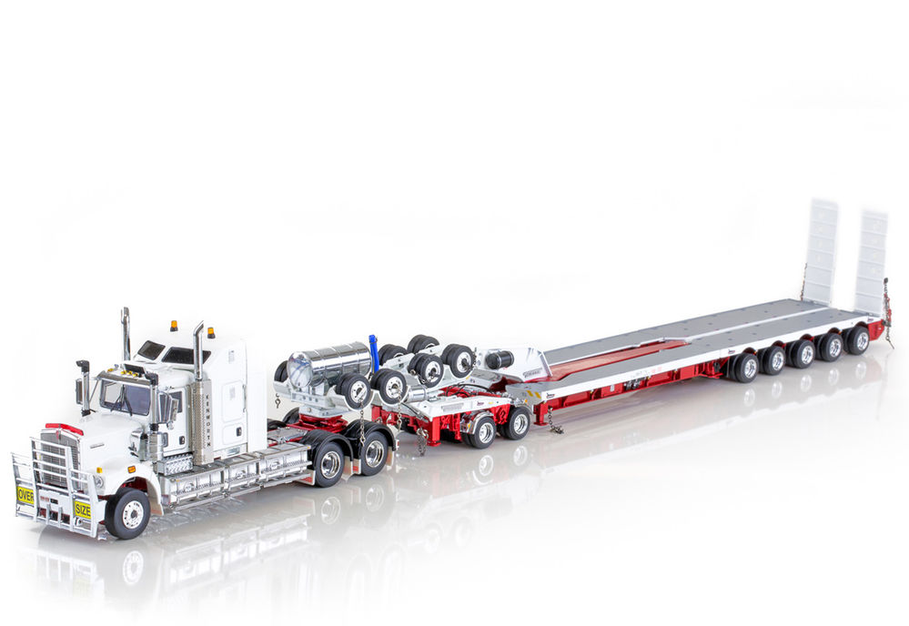 C509 with DRAKE 5 x 8 SWINGWING TRAILER and 2 x 8 DOLLY  whitered scale model by Collector Models