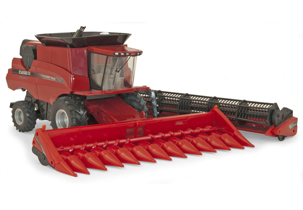 CASEIH 8230 HEADER with GRAIN and CORN FRONTS scale model by Collector Models