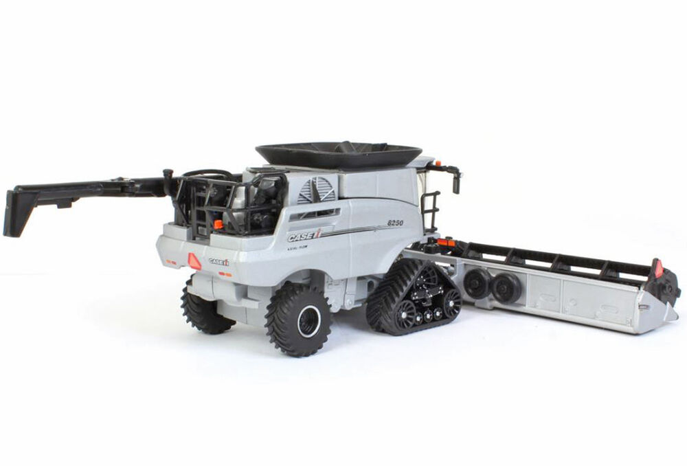 CASEIH 8250 HEADER with 40ft DRAPER FRONT + 12 ROW CORN FRONT  Silver Edn scale model by Collector Models
