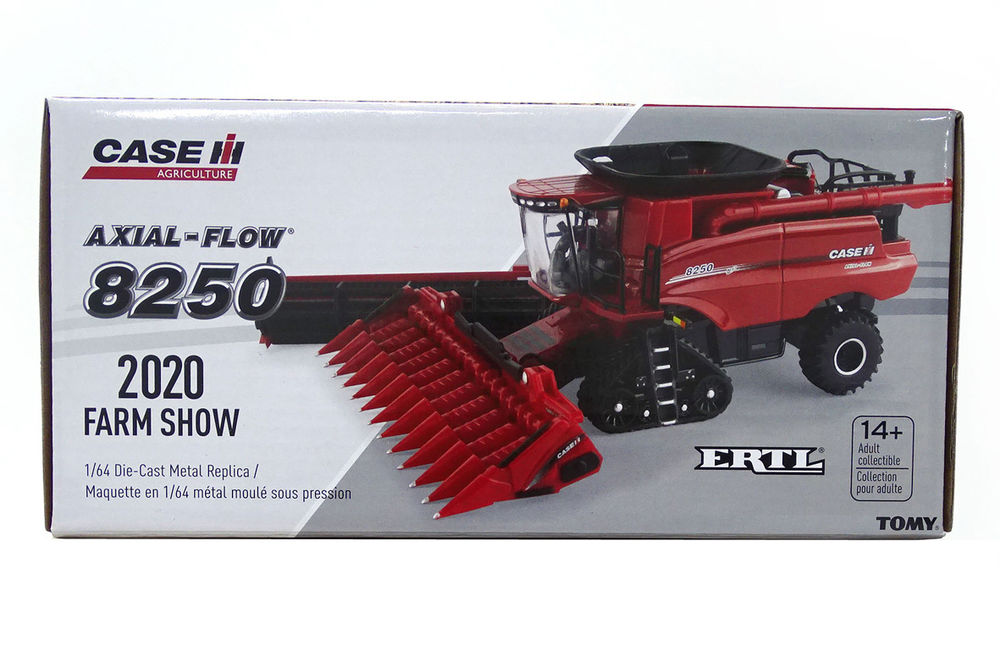 CASEIH 8250 HEADER with 40ft DRAPER FRONT + 12 ROW CORN FRONT  Special Edn scale model by Collector Models