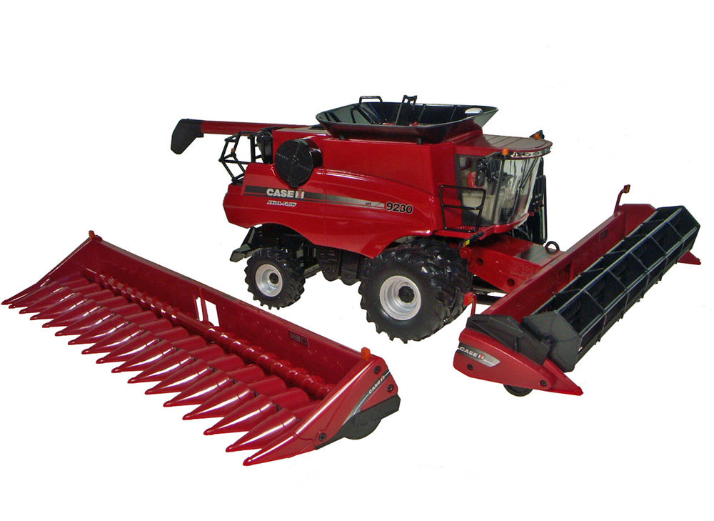 CASEIH 9230 HEADER with DUALS plus Grain and Corn heads   Prestige Series scale model by Collector Models