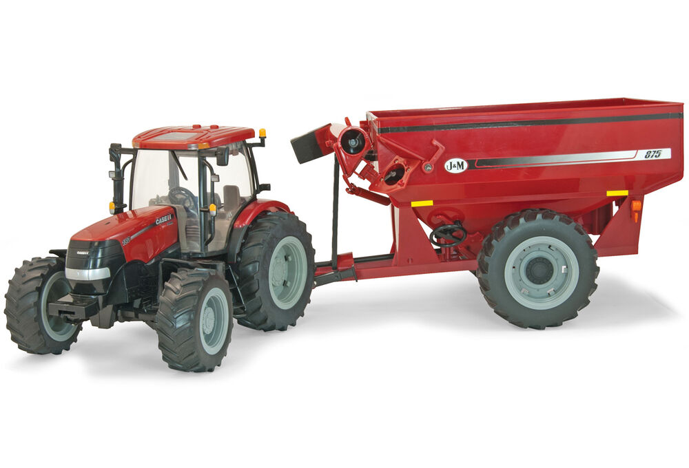 CASEIH PUMA 180 TRACTOR with J+M CHASER BIN Big Farm Plastic series scale model by Collector Models