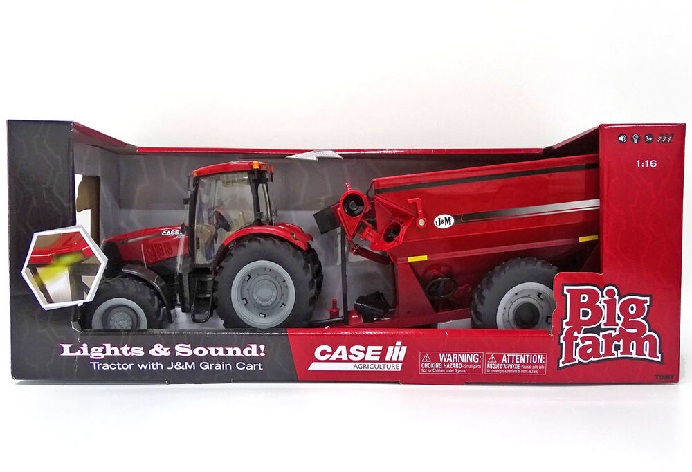 CASEIH PUMA 180 TRACTOR with J+M CHASER BIN Big Farm Plastic series scale model by Collector Models