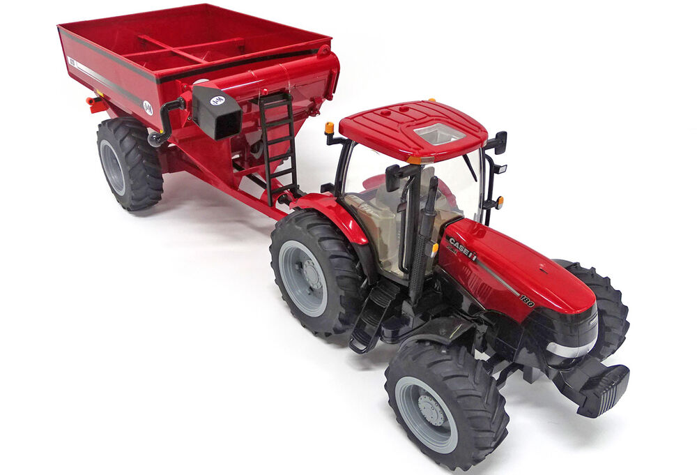 CASEIH PUMA 180 TRACTOR with J+M CHASER BIN Big Farm Plastic series scale model by Collector Models
