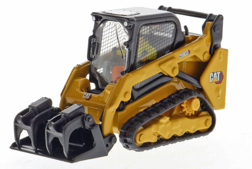 CATERPILLAR 259D3 SKID STEER LOADER on TRACKS with interchangable tools scale model by Collector Models