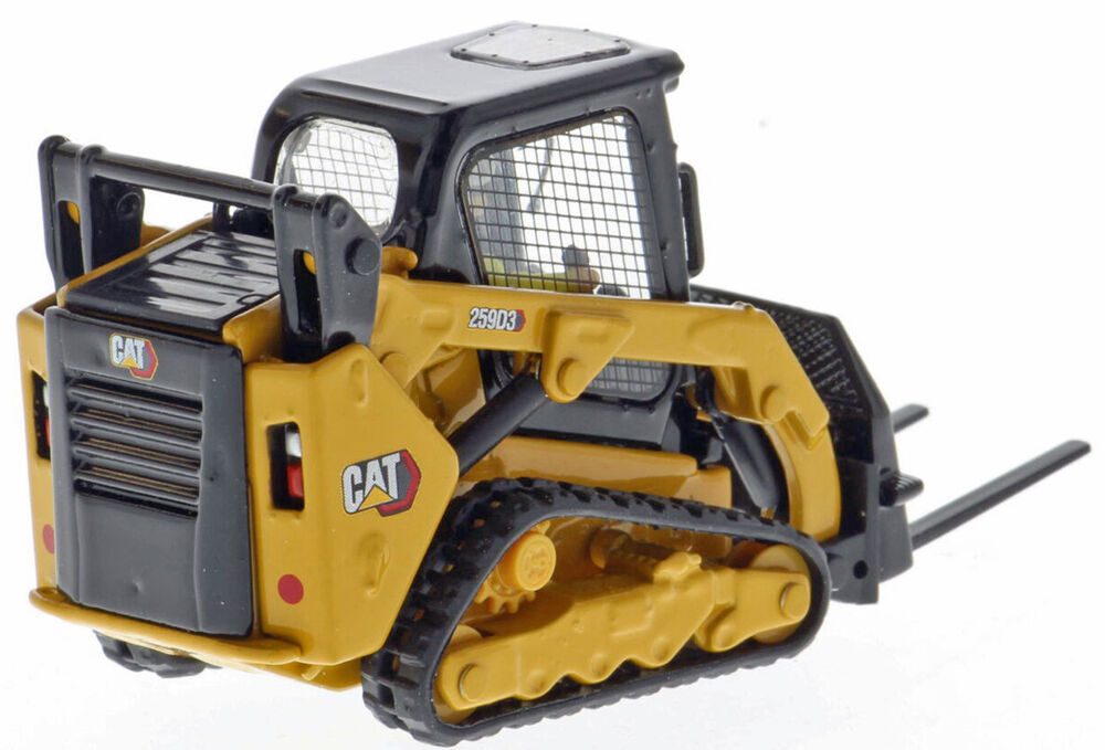 CATERPILLAR 259D3 SKID STEER LOADER on TRACKS with interchangable tools scale model by Collector Models