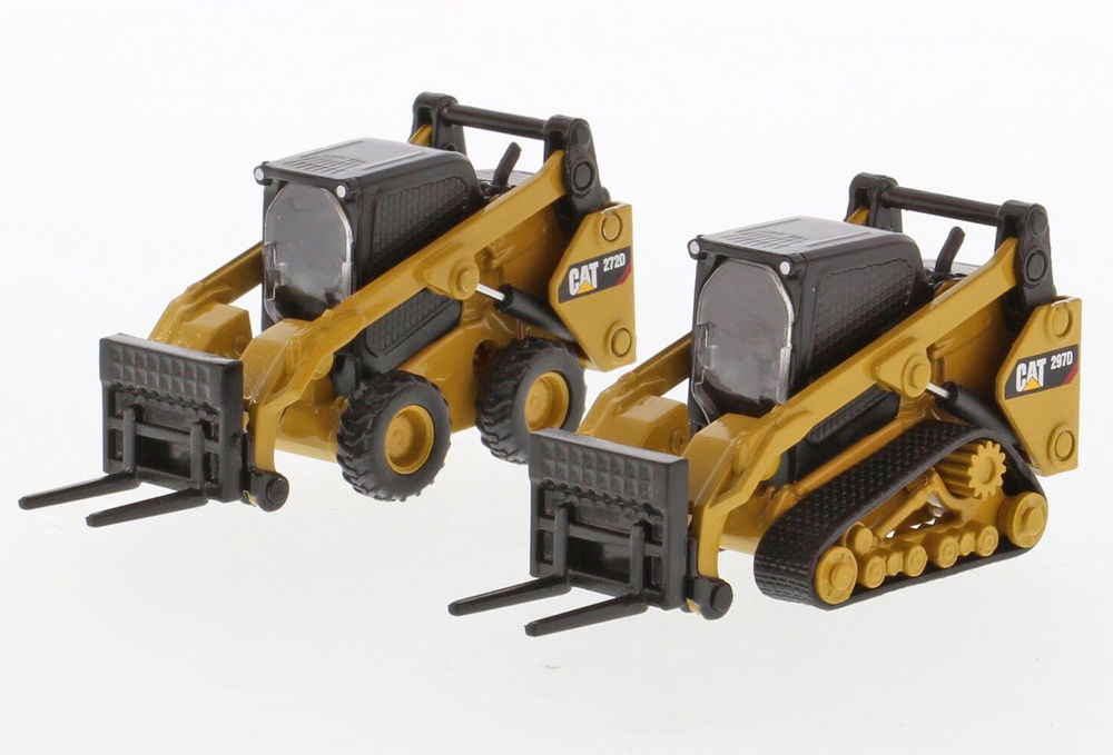 CATERPILLAR 272D2 SKID STEER + 297D2 TRACKED LOADER  Set of 2 scale model by Collector Models