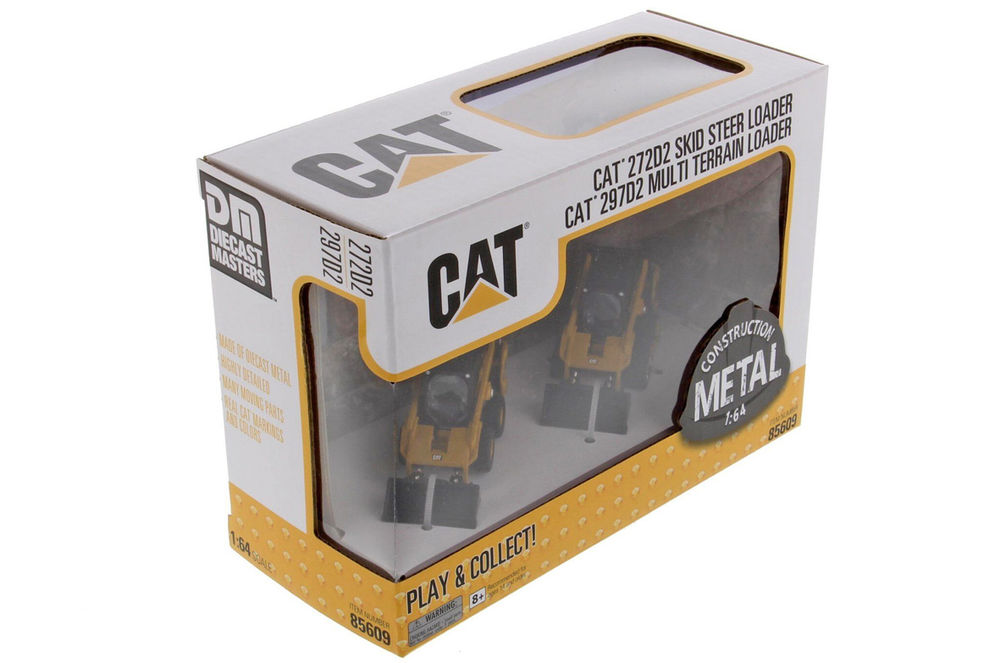 CATERPILLAR 272D2 SKID STEER + 297D2 TRACKED LOADER  Set of 2 scale model by Collector Models