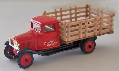 CHEVROLET 1930 15 TON FLAT BED TRUCK with STAKE SIDES scale model by Collector Models