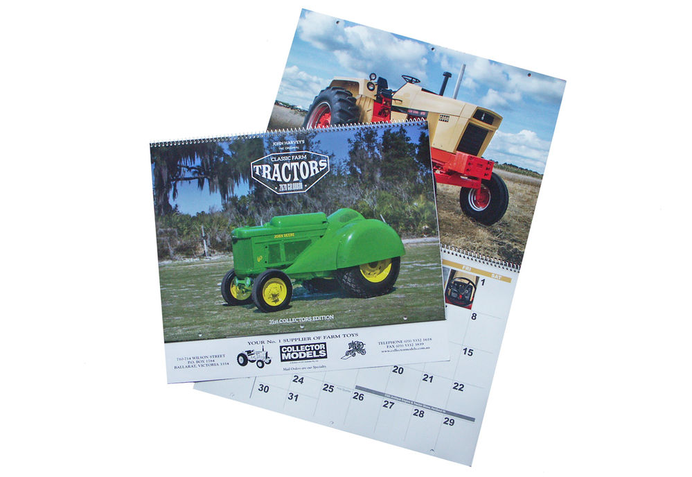 COLLECTOR MODELS 2020 CLASSIC TRACTOR CALENDAR price includes postage scale model by Collector Models