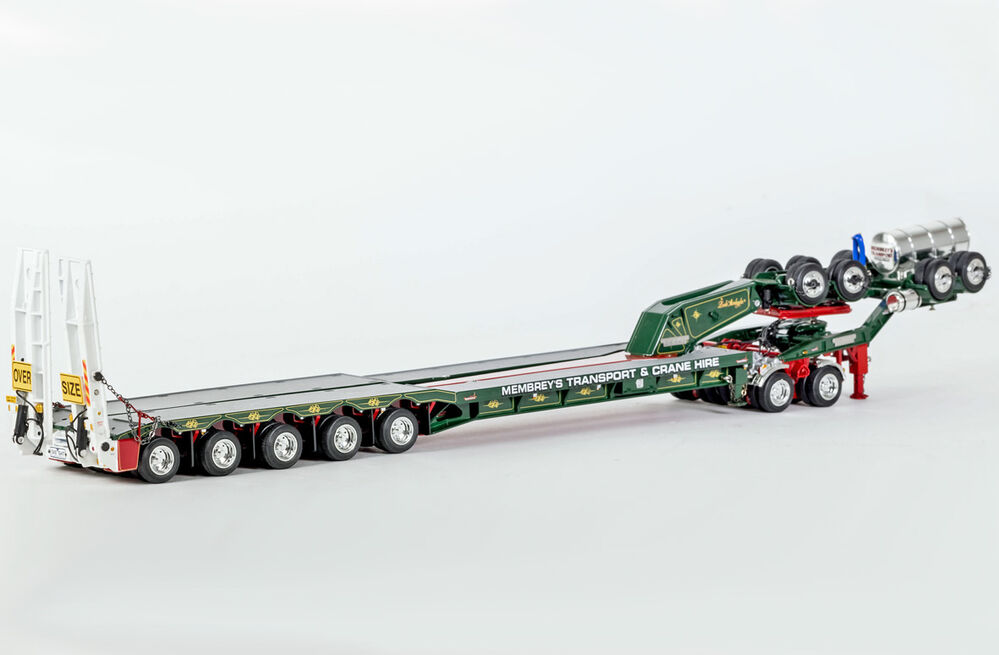 DRAKE 5x8 SWINGWING DROP DECK TRAILER with 2x8 DOLLY  Membrey scale model by Collector Models