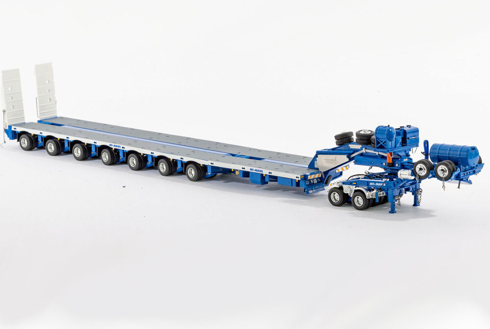 DRAKE 7x8 STEERABLE LOW LOADER with 2x8 DOLLY   Hi Haul livery scale model by Collector Models