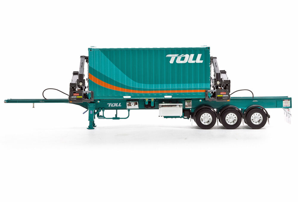 DRAKE O PHEE BOX CONTAINER  SIDE LOADER TOLL with CONTAINER scale model by Collector Models