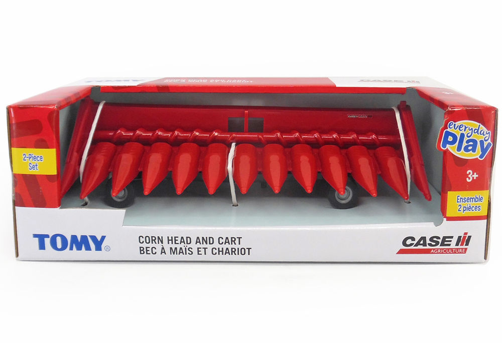 ERTL COMB TRAILER with bonus corn front fits Case IH Headers scale model by Collector Models