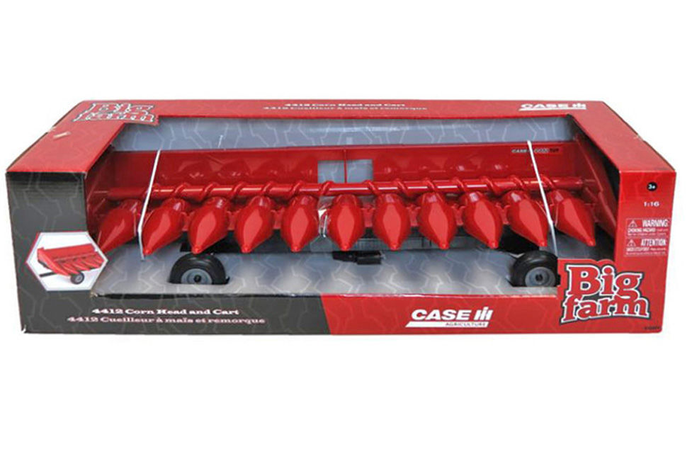 ERTL HEADER COMB TRAILER black with bonus corn front  Big Farm series scale model by Collector Models