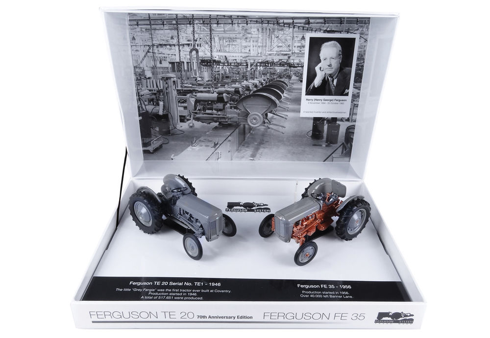 FERGUSON TEA 20 + FE35 70th Anniv Boxed Set   Limited Edition scale model by Collector Models