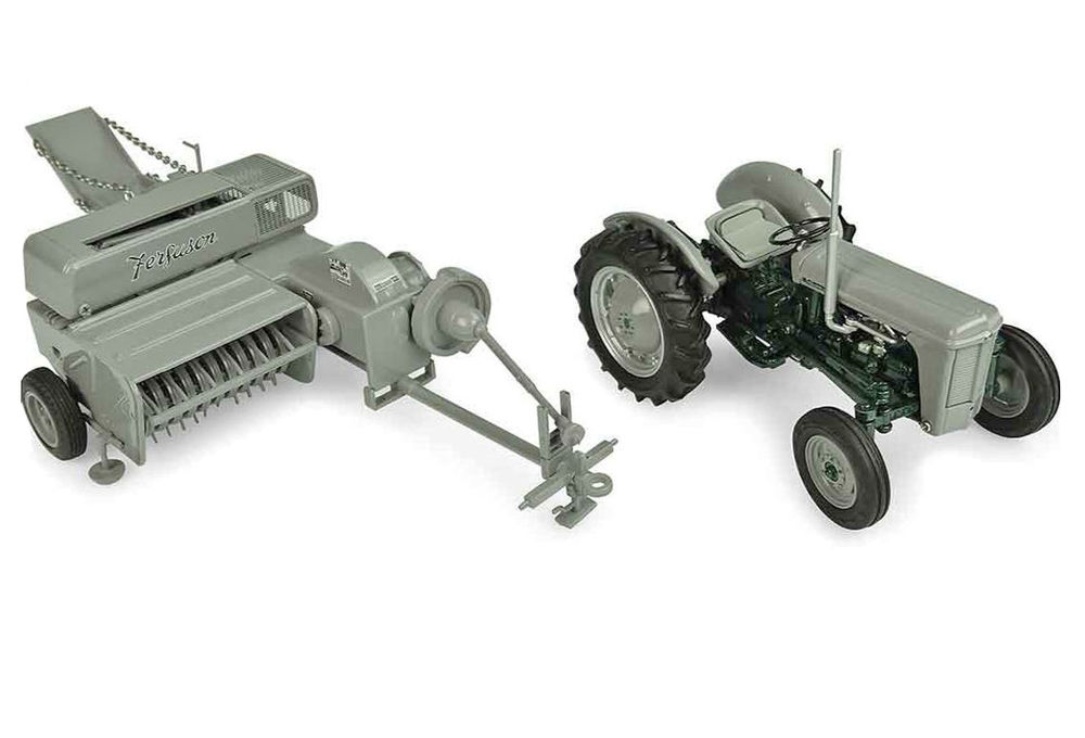 FERGUSON TO35 TRACTOR with No 12 SQUARE BALER   Limited availability scale model by Collector Models