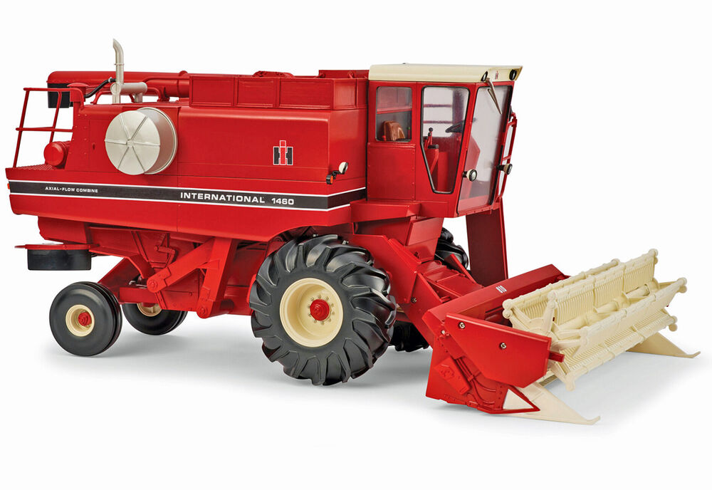 IH 1460 HEADER with GRAIN + CORN FRONTS  Prestige Select series scale model by Collector Models