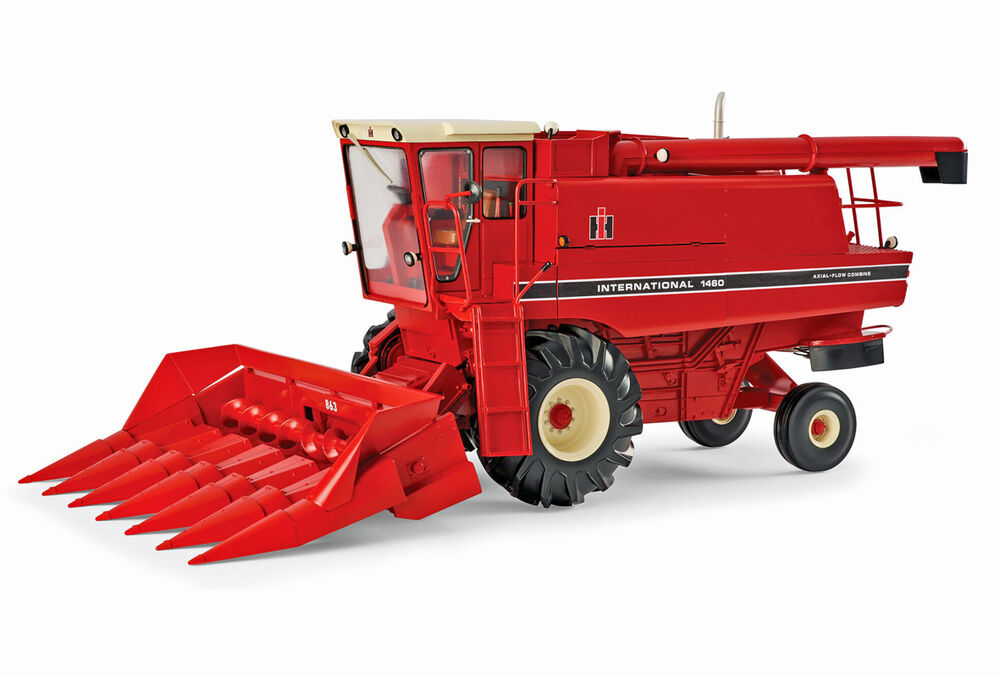 IH 1460 HEADER with GRAIN + CORN FRONTS  Prestige Select series scale model by Collector Models