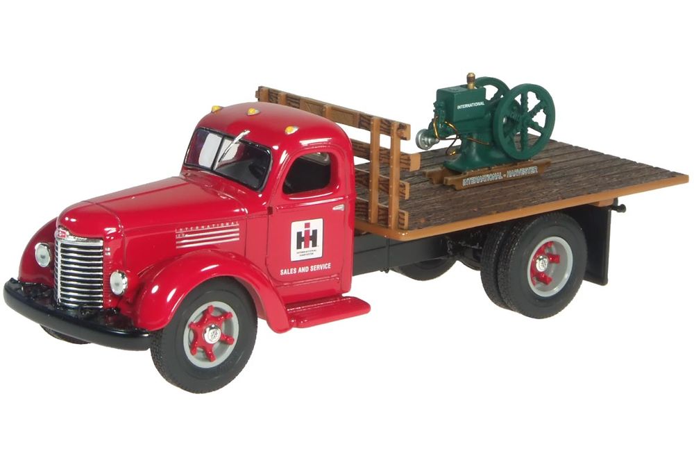 INTERNATIONAL KB8 TRAY TRUCK with McCormick M engine load scale model by Collector Models