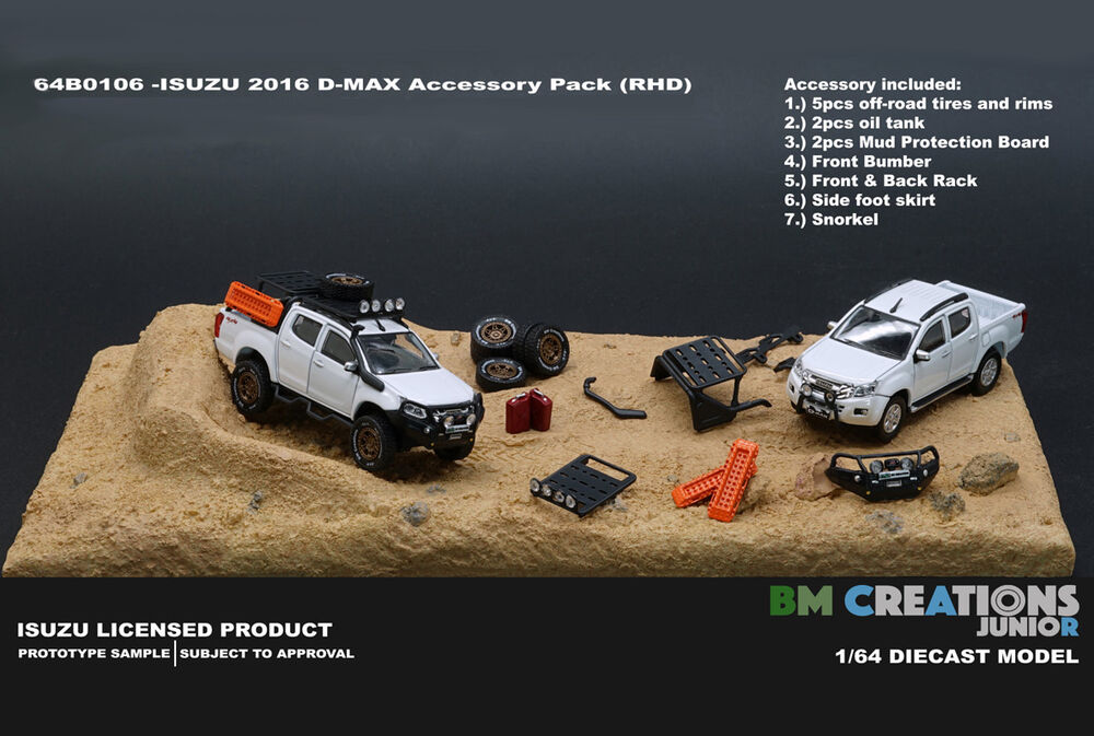 ISUZU D Max TWIN CAB UTE with Accessories   very detailed scale model by Collector Models