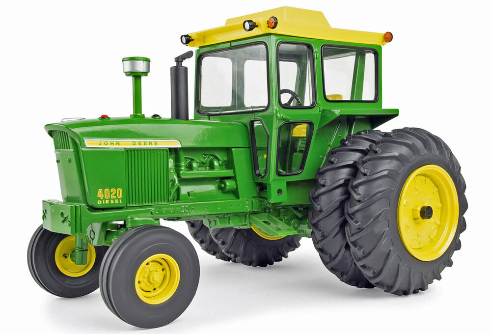 JOHN DEERE 4020 TRACTOR with Duals and Cab  60th Anniv edition  Prestige series scale model by Collector Models