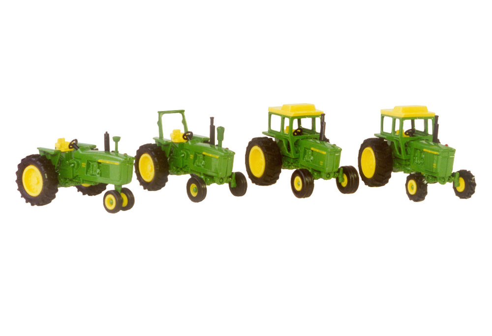 JOHN DEERE 4 PIECE TRACTOR SET 4010 4020 4320 4620 scale model by Collector Models