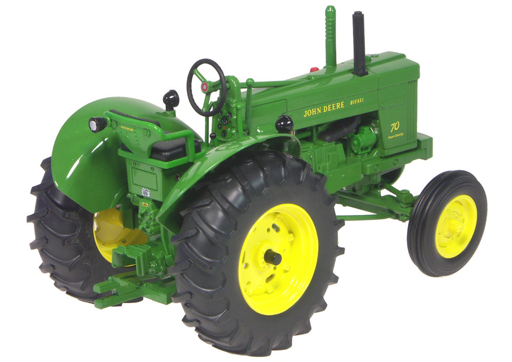 JOHN DEERE 70 DIESEL TRACTOR 1953 with wide front axle scale model by Collector Models