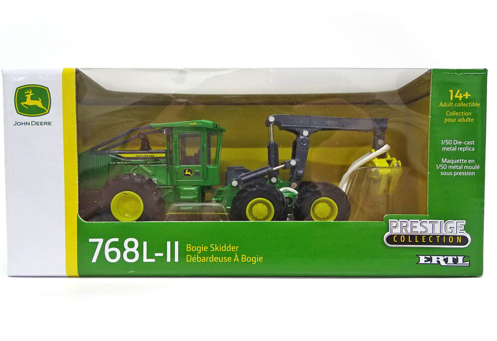 JOHN DEERE 768L SERIES II LOG GRAPLE SKIDDER with Bogie drive Prestige Series scale model by Collector Models