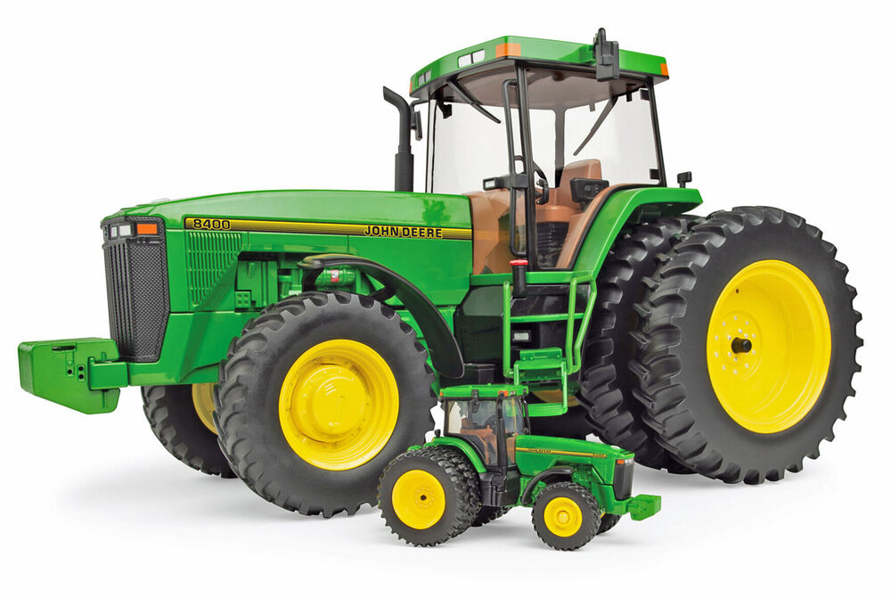 JOHN DEERE 8400 TRACTOR SET  30th Anniversary 116 + 164 scales scale model by Collector Models