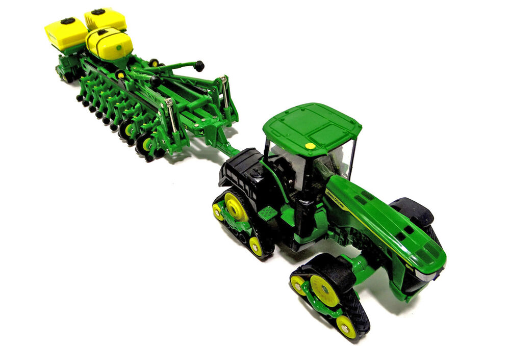 JOHN DEERE 8RX 410 TRACTOR with 1775NT 24 ROW PRECISION PLANTER scale model by Collector Models