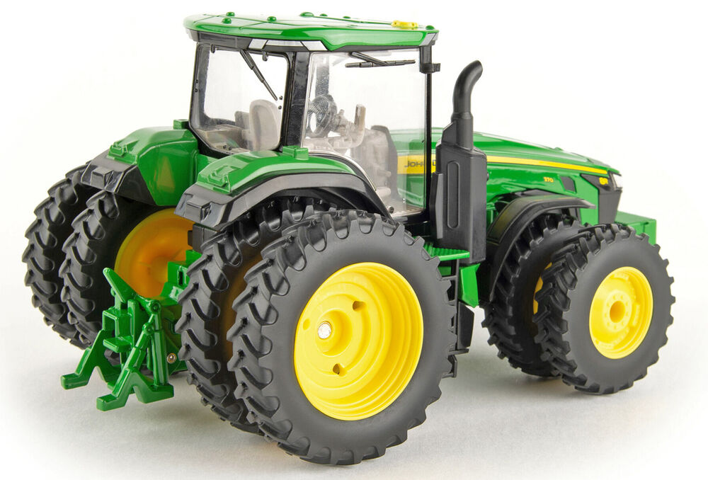 JOHN DEERE 8R 370 TRACTOR with FRONT + REAR DUALS scale model by Collector Models