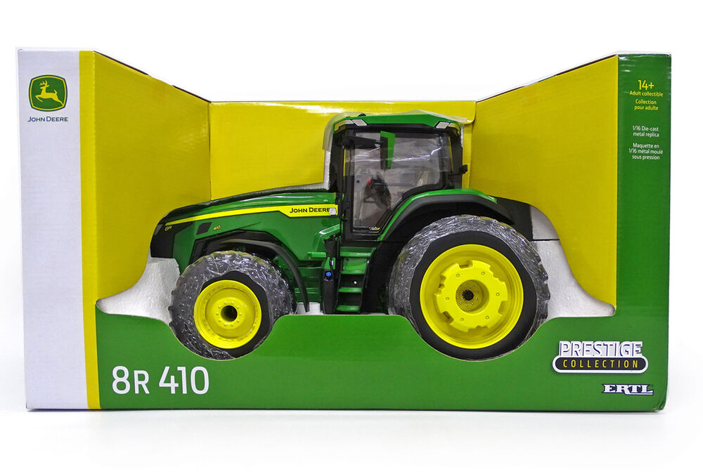 JOHN DEERE 8R 410 TRACTOR with Frt + Rr DUALS  Prestige edition scale model by Collector Models