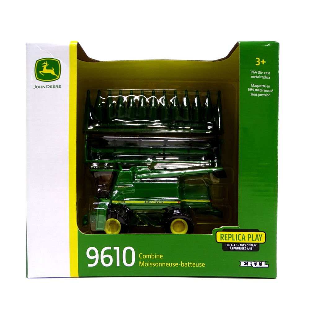 JOHN DEERE 9610 MAXIMIZER HEADER with grain and corn fronts scale model by Collector Models