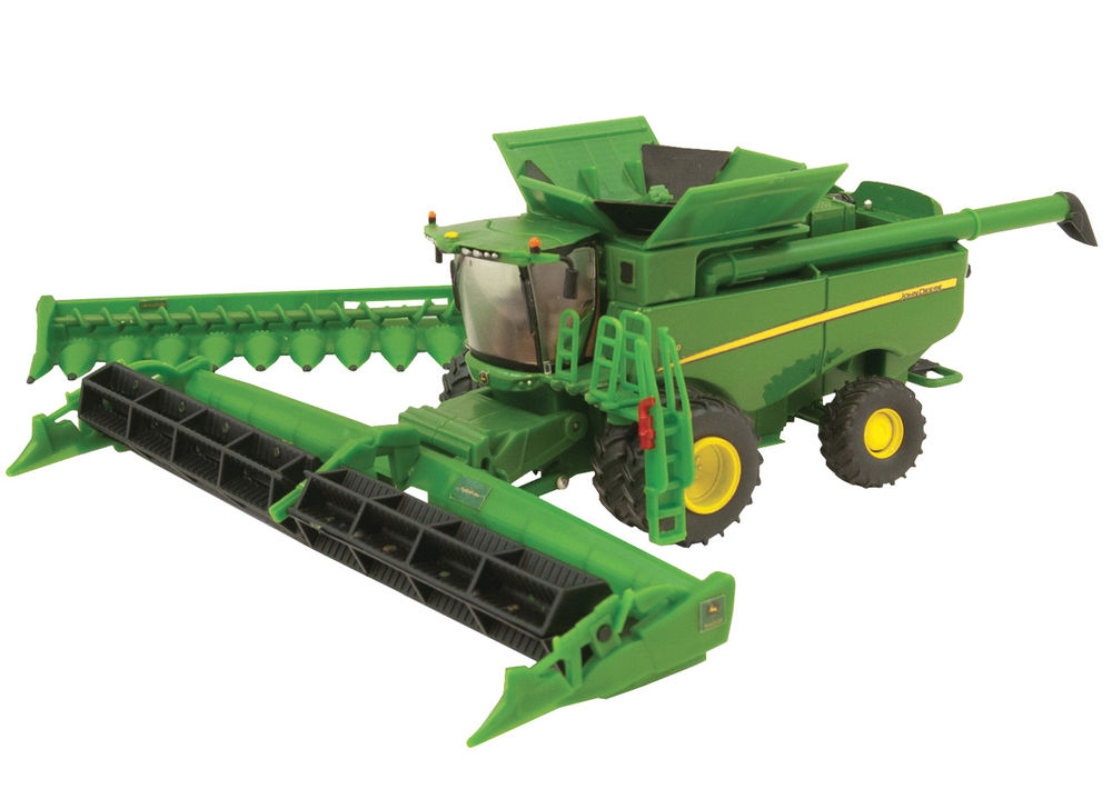 JOHN DEERE S690 HEADER with Draper front  Highly detailed   Authentics 3 scale model by Collector Models