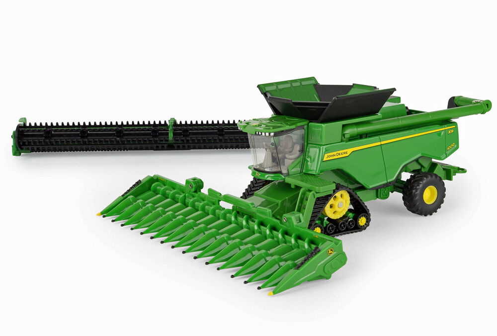 JOHN DEERE X9 1000 HEADER on TRACKS with DRAPER FRONT + CORN FRONT scale model by Collector Models
