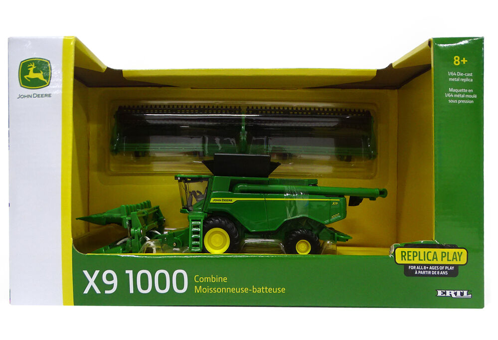 JOHN DEERE X9 1000 HEADER with GRAIN + CORN FRONTS scale model by Collector Models